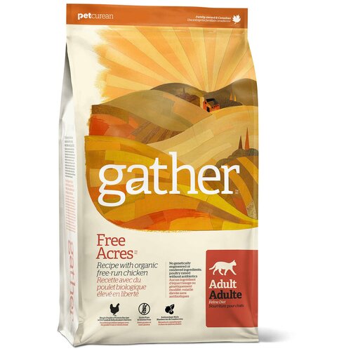 GATHER Органический корм для кошек с курицей (GATHER Free Acres Chicken CF) 4301304 | GATHER Free Acres Chicken CF 1,82 кг 20810