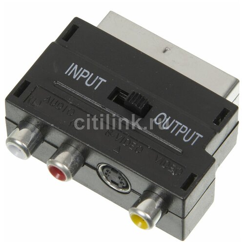 buro 3хrca m 3хrca m 1м baac027 1 Адаптер аудио-видео Ningbo SCART (m)/3хRCA (f)/S-VIDEO (f) черный (JSP005)