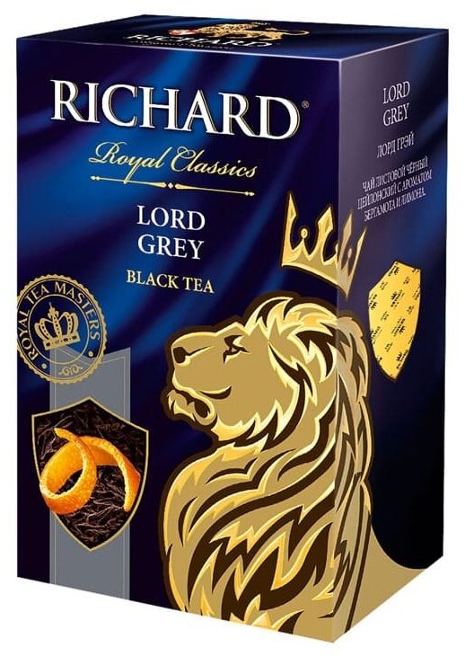Чай Richard "Lord Grey", листовой черный с добавками, 90 гр - фотография № 15