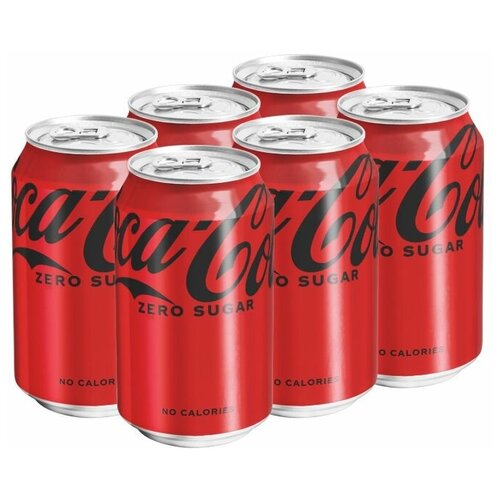 Газированный напиток Coca-Cola Zero Sugar (без сахара) (Германия), 330 мл (6 шт)