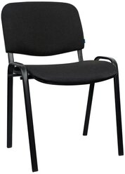 Кресло офисное HELMI HL-F01 "Изо", каркас черный, обивка ткань черная