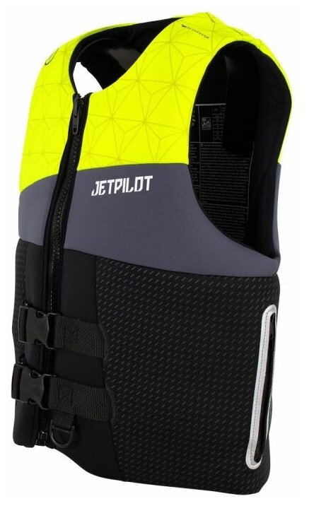 Жилет водный мужской Jetpilot cause neo iso yellow/charcoal/black, размер M