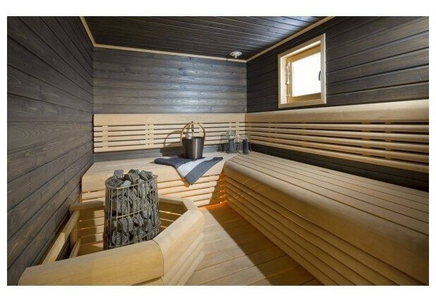 SYMPHONY Пропитка для дерева без запаха с антисептиком для бани и сауны Symphony Nordic Sauna 0,9 л , Палисандр - фотография № 5