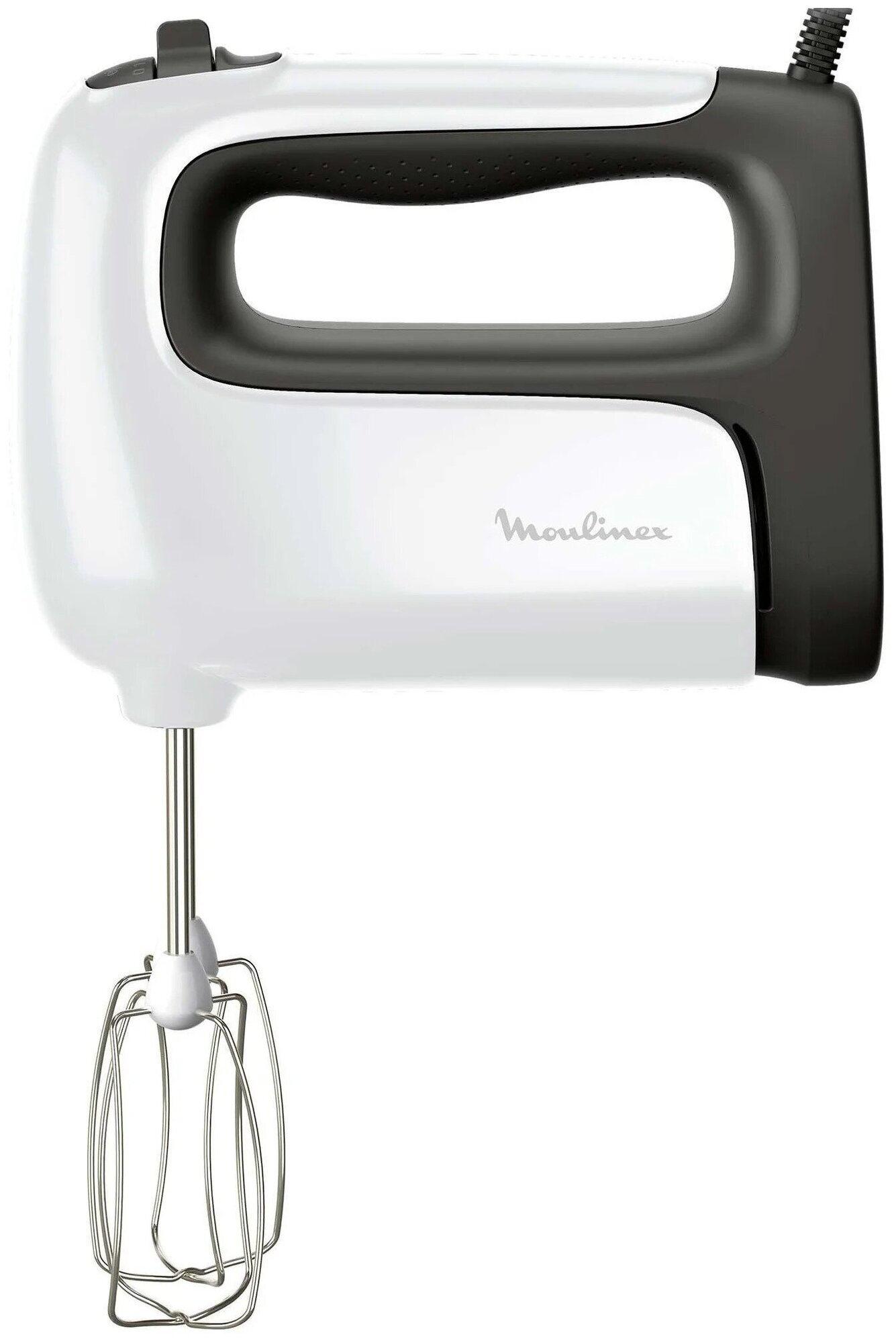 Миксер MOULINEX HM460110, ручной, белый и черный [7211004400] - фото №2