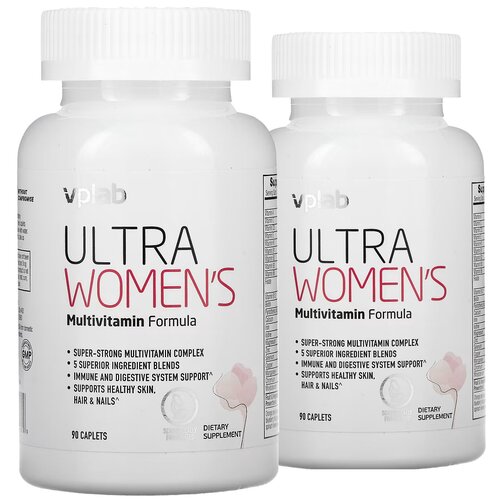 Женские витамины VPLab Ultra Women's Multivitamin Formula - 180 каплет (набор 2 шт по 90 каплет)