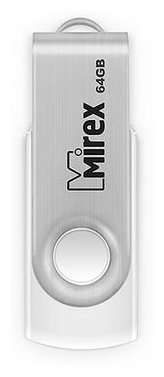 USB-флешки Intenso 64Gb - Mirex Swivel White 13600-FMUSWT64 .