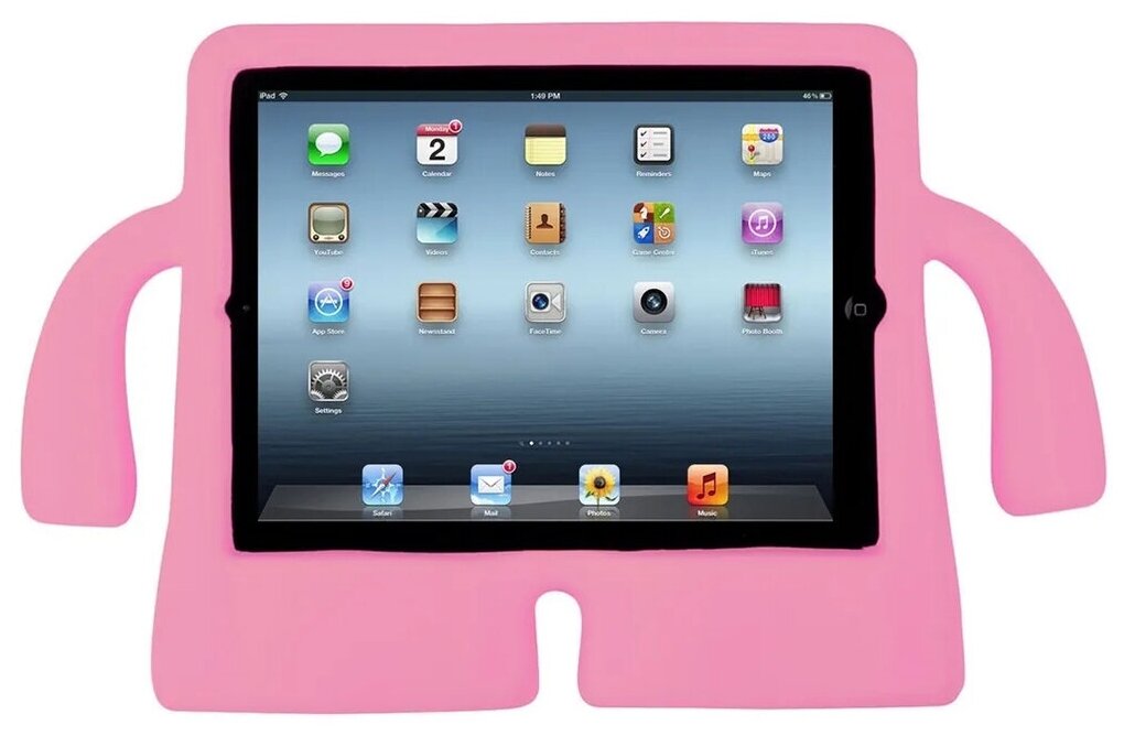 Чехол Guardi детский с ручками для iPad 2/3/4 розовый
