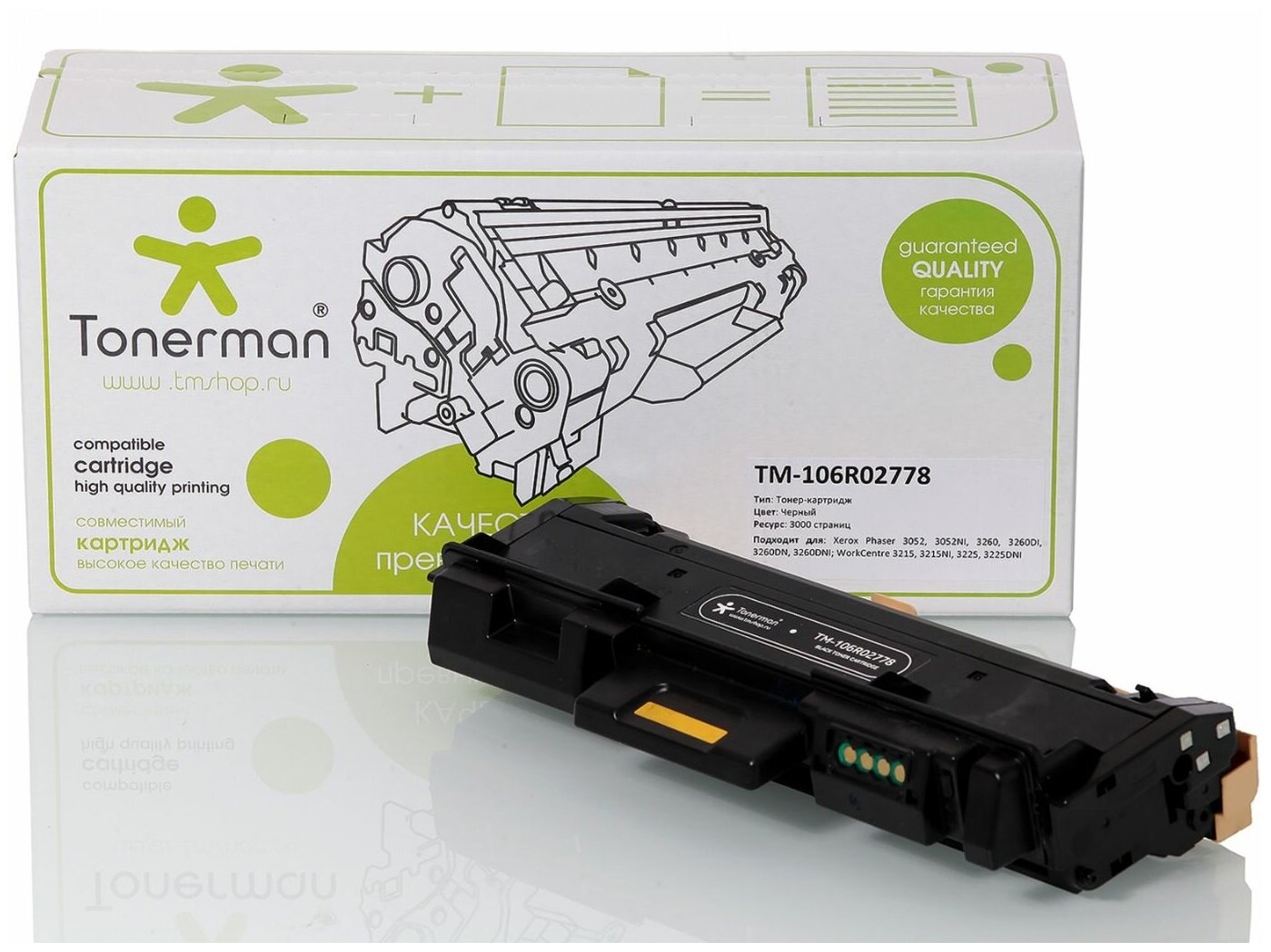 Картридж Tonerman 106R02778 для Xerox Phaser 3052, 3052NI, 3260, 3260DI, 3260DN, 3260DNI; WorkCentre 3215, 3215NI, 3225, 3225DNI