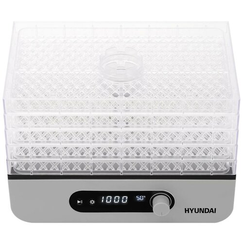 Сушка для фруктов и овощей Hyundai HYDF-5033 5под 400Вт серый 394100₽