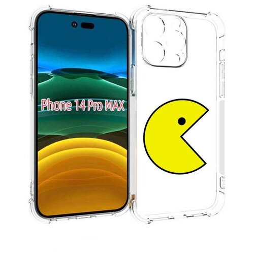 Чехол MyPads pacman-пекмен для iPhone 14 Pro Max задняя-панель-накладка-бампер