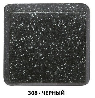 Мойкa ML-GM09 круглая, черная (308), 490мм (глуб. чаши 185) - фотография № 7