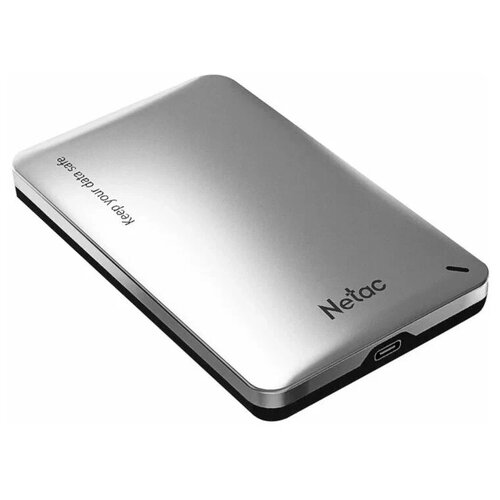 Внешний корпус Netac WH12 для HDD/SSD 2.5 SATA - USB3.0 Silver NT07WH12-30AC orico 2 5 3 5 inch usb 3 0 to sata hdd docking station for hdd ssd support uasp and 18tb hdd enclosure