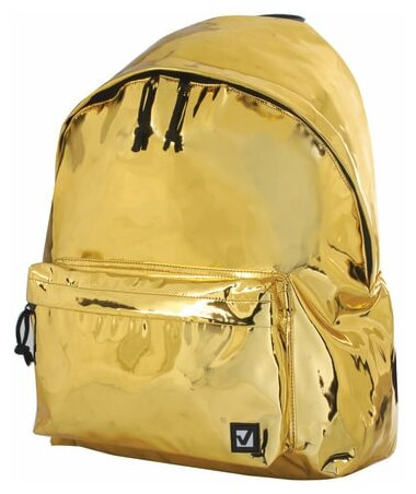 Рюкзак BRAUBERG молодежный, сити-формат, «Винтаж», светло-золотой, 41×32×14 см