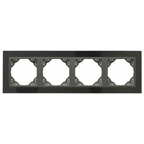 Рамка 4-постовая Efapel Logus 90 Petra натуральный гранит/серый 90940 TGS