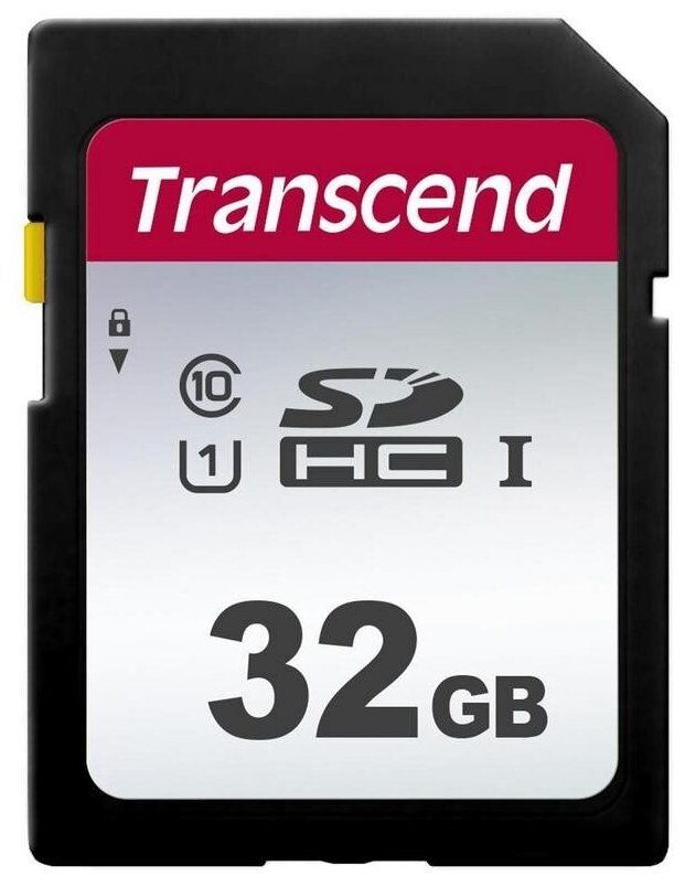 Карта памяти Transcend 300S SDHC, 32 гб, UHS-I, класс 10 (TS32GSDC300S)