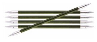 29040 Knit Pro Спицы чулочные Royale 5,5мм /20см, ламинированная береза, зеленый, 5шт