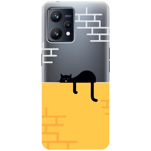 Силиконовый чехол на Realme 9 / Рилми 9 с 3D принтом Lazy Cat прозрачный силиконовый чехол на realme 9 pro рилми 9 про с 3d принтом lazy cat прозрачный