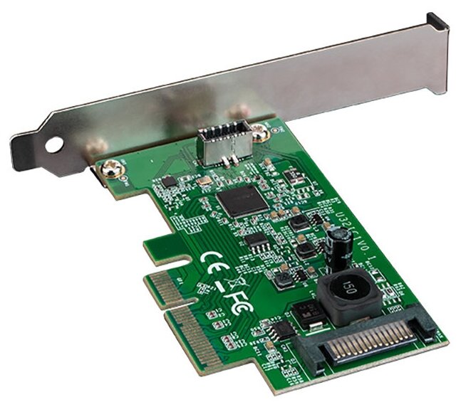 Сетевая карта Akasa USB 3.2 Gen2 Key-A PCIe Host Card AK-PCCU3-08