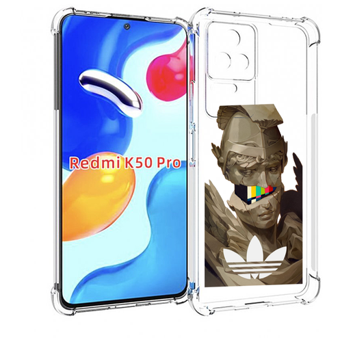 Чехол MyPads статуя-адидас для Xiaomi Redmi K50 / K50 Pro задняя-панель-накладка-бампер