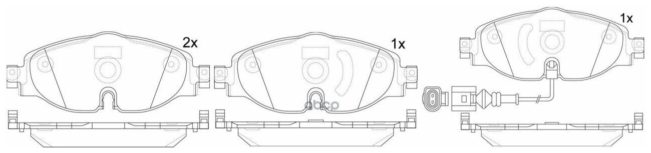 Колодки Тормозные Skoda Octavia/Vw Golf 12-/Passat 14- Передние С Датчиком SB Nagamochi арт. BP33005W