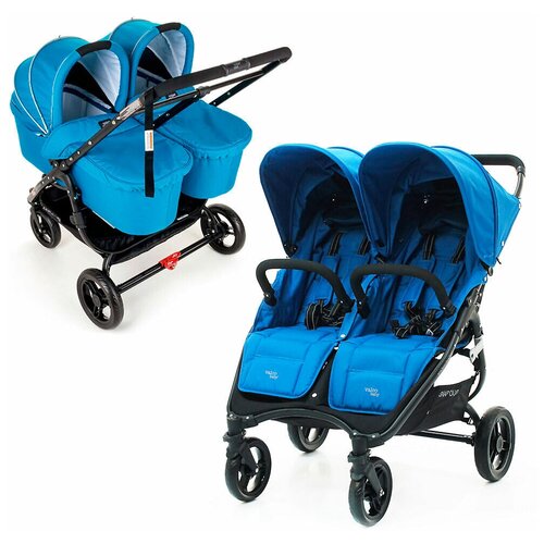 Коляска для двойни 2в1 Valco Baby Snap Duo, цвет Ocean Blue