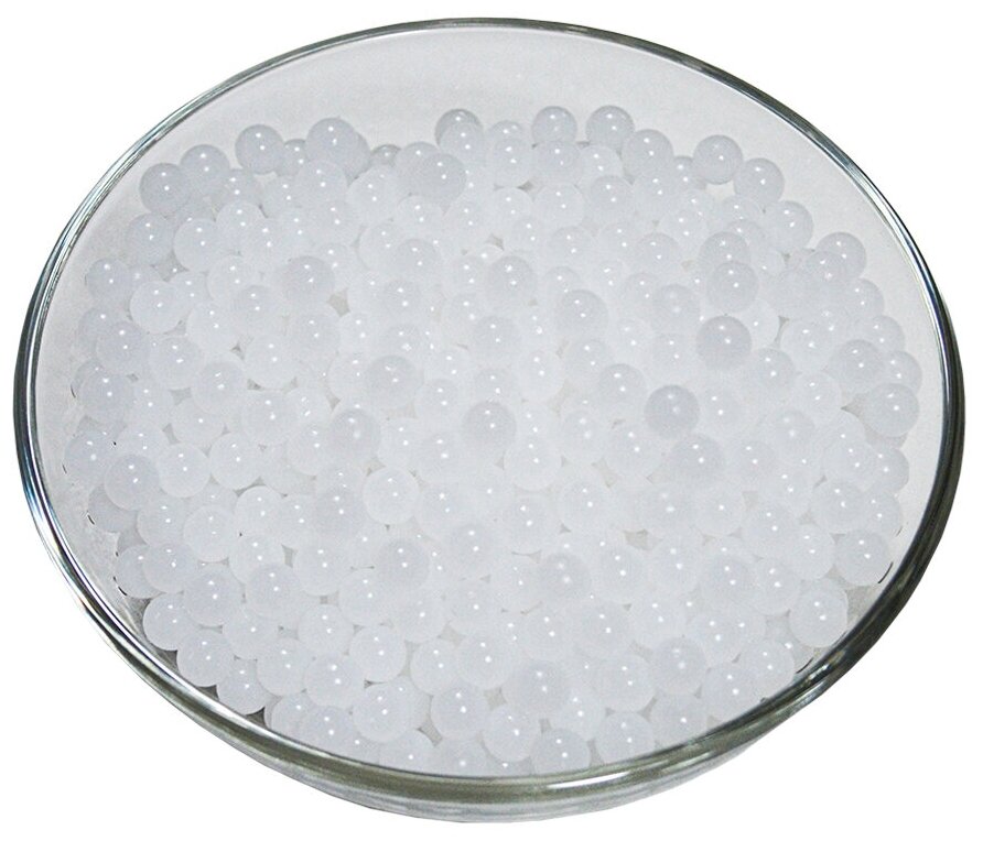 Орбиз-шары (пули орбис, гидрогель, водяные шарики), 7-8 мм 10.000 шт.50 грамм, утяжеленные, белые - фотография № 4