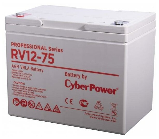 Battery CyberPower Professional series RV 12-75 / 12V 75 Ah