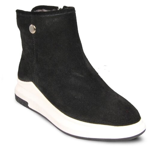 фото  pm shoes, зимние, натуральная замша, размер 38, черный
