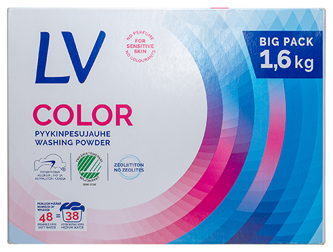 Cтиральный порошок LV COLOR 1,6 кг — купить в интернет-магазине по ...