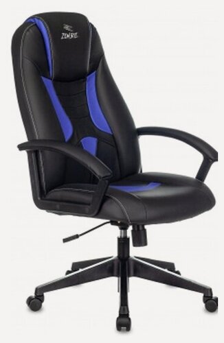 Изображение товара Кресло геймерское Zombie 8 черный/синий искусственная кожа крестовина пластик