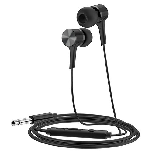 Проводные наушники HOCO M54 Pure Jack 35mm 12 м черный контроллер с микрофоном 43700₽