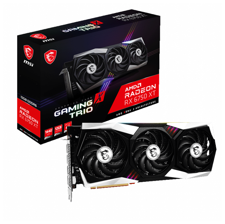 Видеокарта Msi Radeon RX 6750 XT GAMING X TRIO 12G