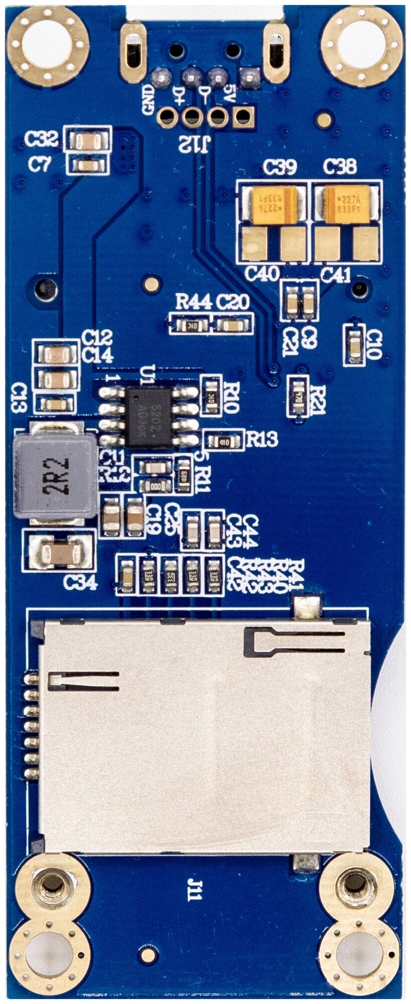 Адаптер-переходник GSMIN KP10 Mini PCI-E на USB Adapter с SIM-Card для WWAN/LTE (Синий)