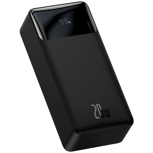 Внешний аккумулятор повербанк Baseus Bipow Digital Display Power bank 30000mAh 20W Black