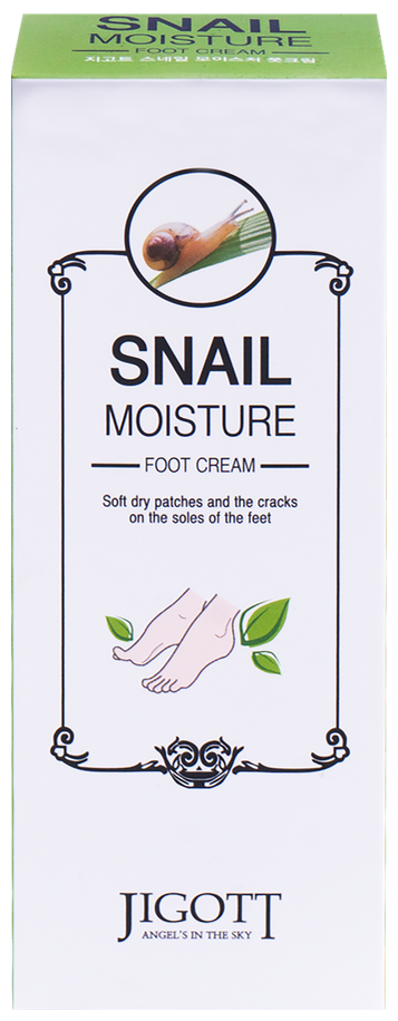 Увлажняющий крем для ног с улиточным муцином Jigott Snail Moisture Foot Cream - фото №5