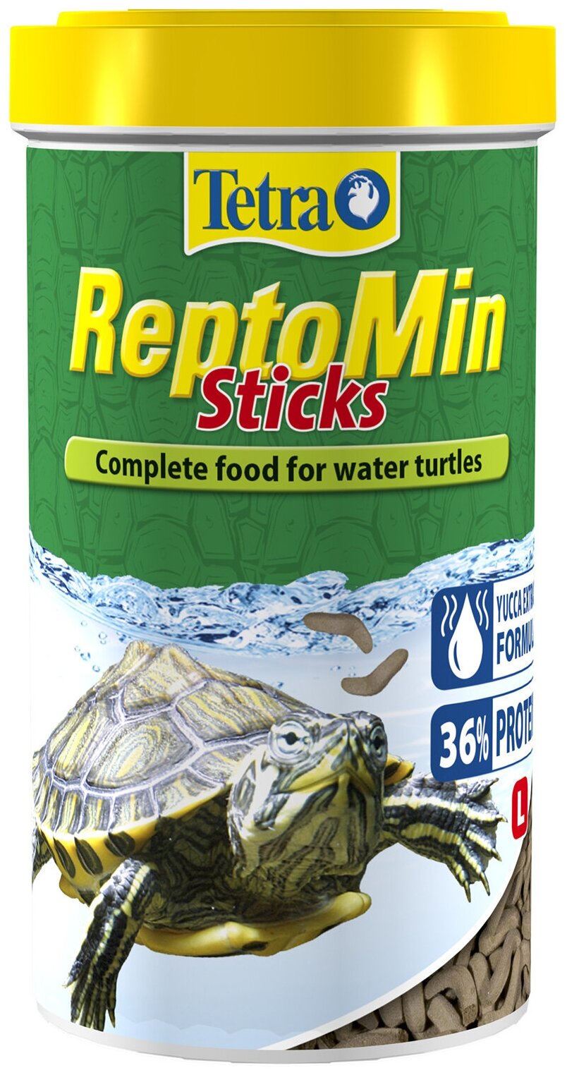Сухой корм для рептилий Tetra ReptoMin Sticks, 500 мл, 130 г - фотография № 5