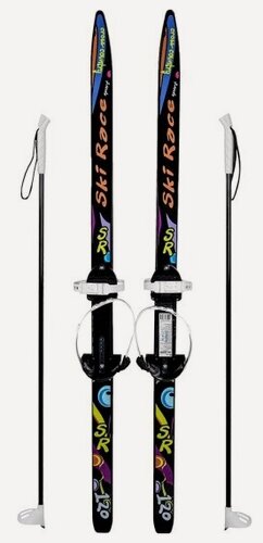 Изображение товара Лыжи подростковые Олимпик Ski Race 120/95 см, с палками
