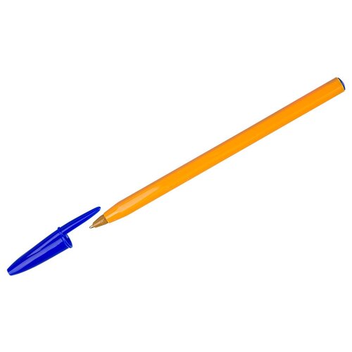 Комплект 20 шт, Ручка шариковая Bic Orange синяя, 0.8мм