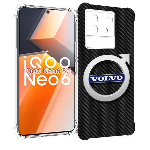 Чехол MyPads вольво volvo 3 для Vivo iQoo Neo 6 5G задняя-панель-накладка-бампер чехол mypads вольво volvo 3 для realme 10 5g задняя панель накладка бампер