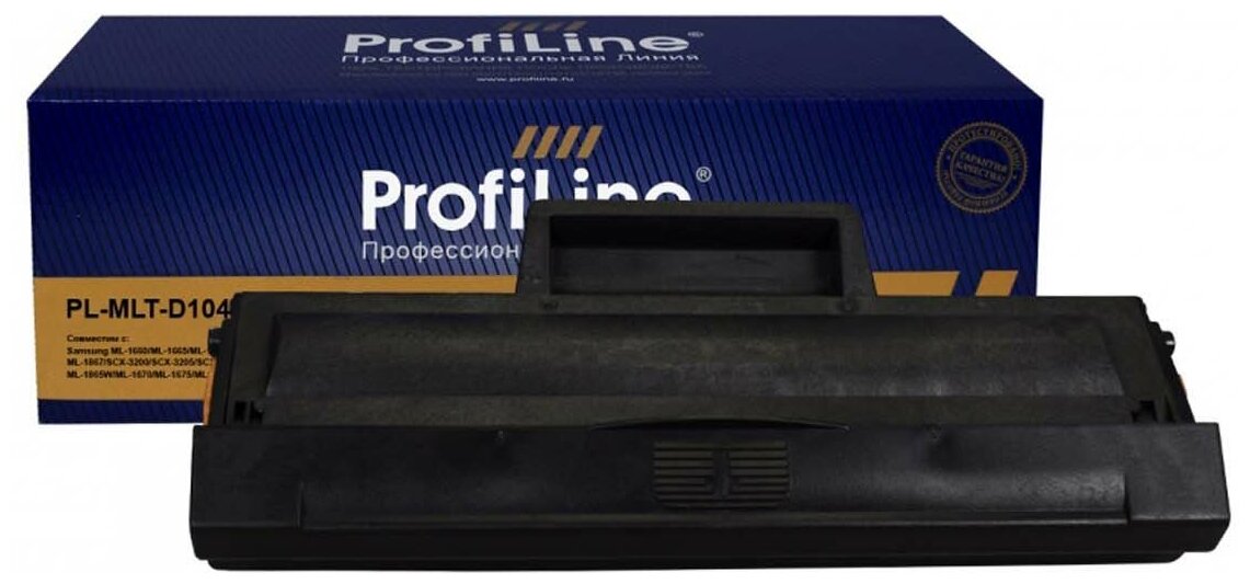 Картридж MLT-D104S для Samsung SCX-3200, SCX-3205, ML-1660, ML-1860, ML-1865 1500 стр. ProfiLine