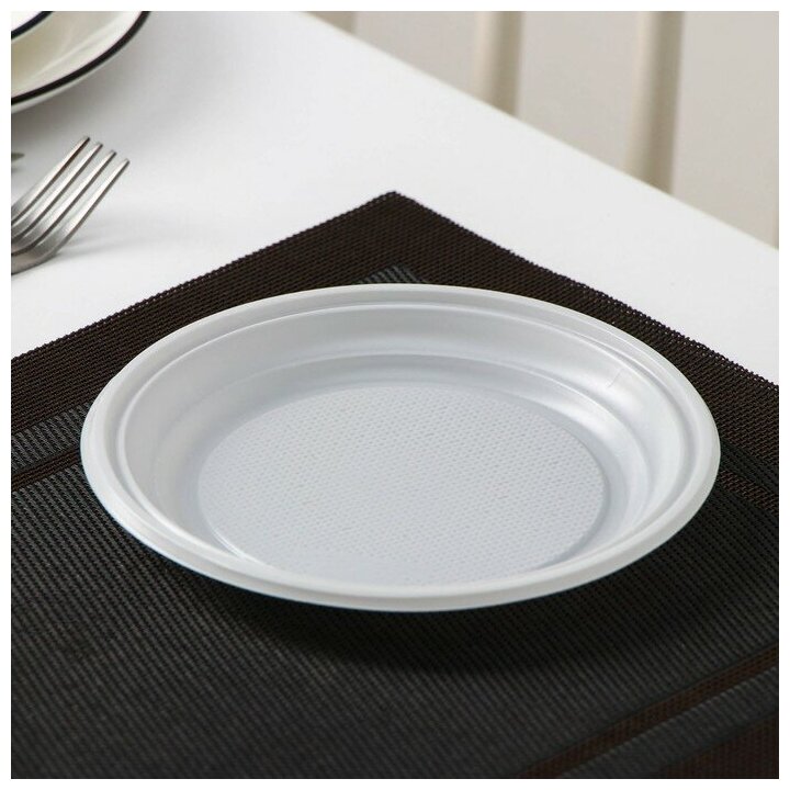 Набор одноразовой посуды «Биг-Пак №1», на 6 персон, цвет белый - фотография № 12