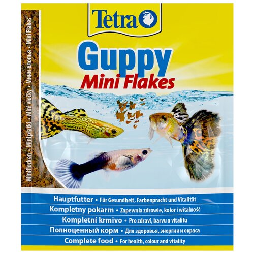 Корм для рыб Tetra Guppy Mini Flakes 12г пакет мини-хлопья