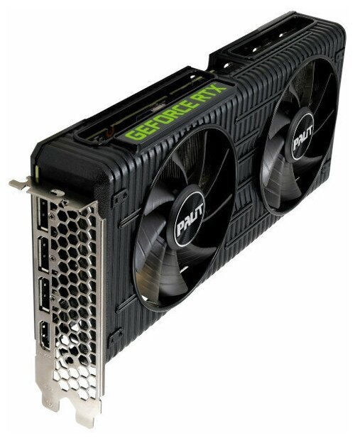 Видеокарта Palit GeForce RTX 3060 Dual 12Gb 1777Mhz PCI-E 4.0 12288Mb 15000Mhz 192 bit HDMI 3xDP HDCP NE63060019K9-190AD