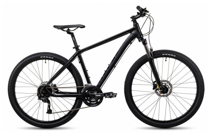 Велосипед Aspect AIR 27.5 черный рама: 18" (2022) (18" - ваш рост 170-180 см)