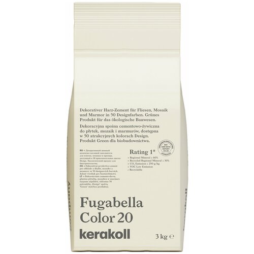 Декоративная затирка Kerakoll Fugabella Color 0-20 3кг №20