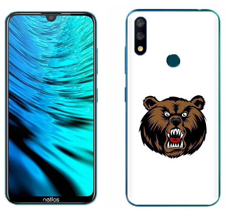 Чехол задняя-панель-накладка-бампер MyPads бурый для TP-Link Neffos X20/TP-LINK Neffos X20 Pro противоударный