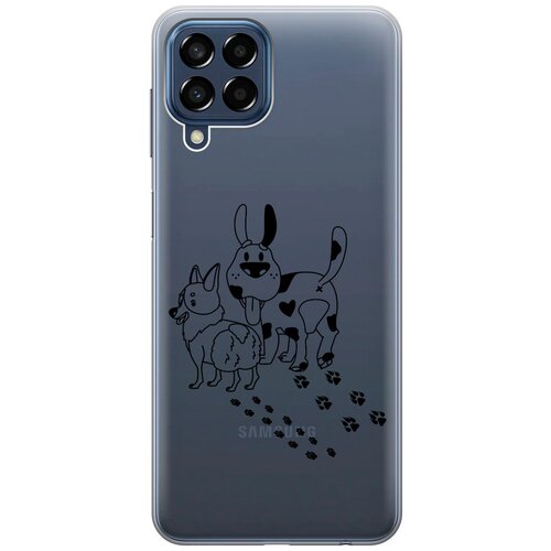 силиконовый чехол с принтом funny doggies для samsung galaxy a33 5g самсунг а33 5г Силиконовый чехол с принтом Funny doggies для Samsung Galaxy M33 5G / Самсунг М33 5г