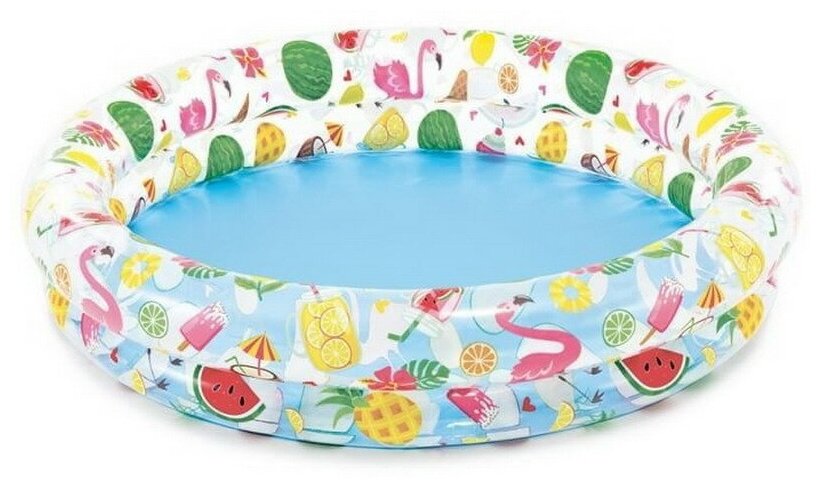 Бассейн надувной детский INTEX &quotJust So Fruity Pool" (Фрукты), от 2-х лет, 122х25 см int59421NP