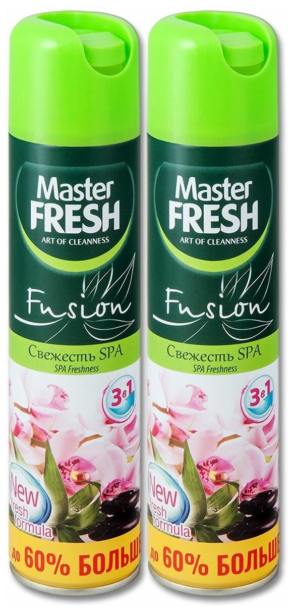 Освежитель воздуха аэрозольный MASTER FRESH Свежесть СПА 300 мл 2 шт.