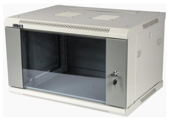 Шкаф настенный Lanmaster Pro TWT-CBWPG-6U-6x4-GY, 6U, серый